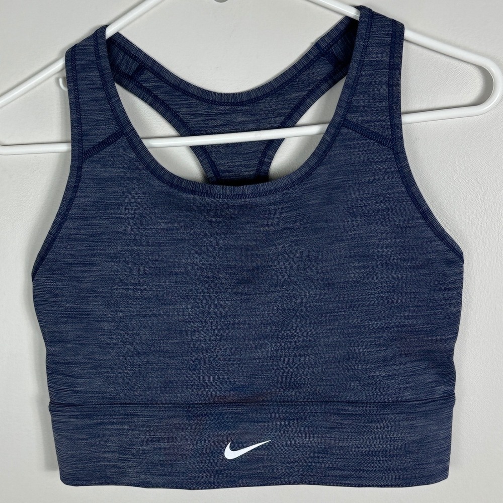 Nike Blue High Neck Sports‎ Bra Womens Size Large Athletic Supportive CZ4496-410